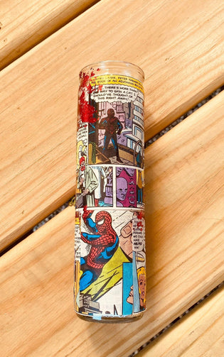 Vintage SPIDER-MAN Comic Candle - HappiHippiShop