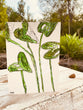 Variegated Syngonium Albo 5x7 PRINT, handmade watercolor art, HappiHippiShop, college decor, houseplant, plant, gift for graduation